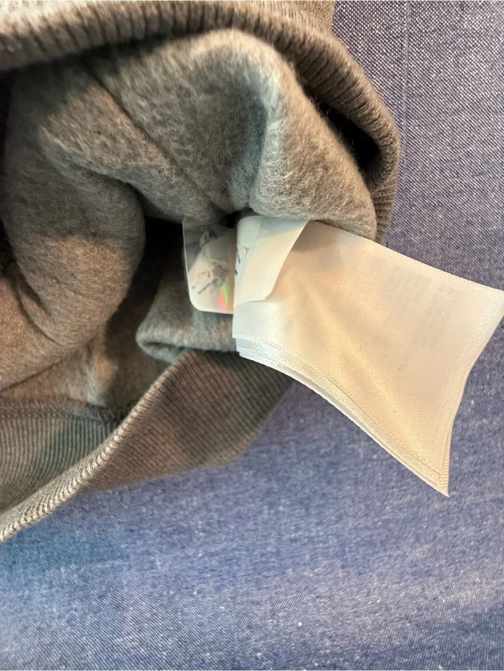 The North Face Grey Hoodie with White Logo New without Tags
